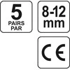 YATO SILIKONINIAI AUSŲ KAMŠTUČIAI 22DB/ 5 poros