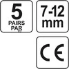 YATO FOAM ausų kamšteliai 33DB/ 5 poros