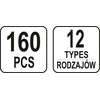 Yato Toya Sa Poland Automobilinis klipsų asortimentas Audi | 160 vnt. (YT-06664)