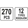 Yato Toya Sa Poland Automobilinis klipsų asortimentas Mercedes Benz | 270 vnt. (YT-06662)