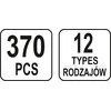 Yato Toya Sa Poland Automobilinis klipsų asortimentas Mitsubishi | 370 vnt. (YT-06659)