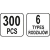 Yato Toya Sa Poland Automobilinis klipsų asortimentas Renault | 300 vnt. (YT-06651)