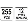 Yato Toya Sa Poland Automobilinis klipsų asortimentas VW | 255 vnt. (YT-06663)
