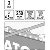Yato Toya Sa Poland Dildelės | pjūklo grandinėms galąsti | 4.5 mm | 3 vnt. (YT-85026)
