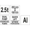 Yato Toya Sa Poland Domkratas su ratukais – hidraulinis aliuminis, žemas profilis 100–465 mm | 2,5 t (YT-17205)