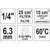 YATO FILTRO DRAINERIS + REDUKTORIUS + ALYVAS 1/4 "25CM3 2384