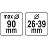 YATO DULKIŲ IŠSIurbiklis 90mm