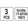 YATO SINTETINIAI MAŠINIAI 3 vnt., SKIRTA YT-85700 / 78872
