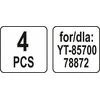 YATO POPIERINIŲ MAIŠELIŲ 4 vnt., SKIRTI YT-85700 / 78872