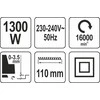 YATO Oblius 1300W 110mm 82144