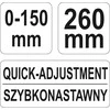 YATO SUVIRINIMO spaustuvai 150mm 21570