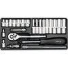 YATO Rinkinys KLUCZY 1/4" 23 vnt. 14421