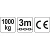 Yato Toya Sa Poland Grandininė gervė 3M, 1,0 T (YT-58951)