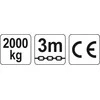 Yato Toya Sa Poland Grandininė gervė 3M, 2,0 T (YT-58953)