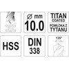 Toya Sa Poland Grąžtas metalui HSS-TIN 10.0 mm (YT-44662)