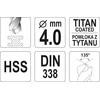 Toya Sa Poland Grąžtas metalui HSS-TIN 6.5 mm (YT-44655)