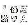 Grąžtas YATO grąžtai METAL TYTAN HEX 12,0mm