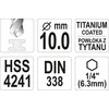 Grąžtas YATO grąžtai METAL TYTAN HEX 10,0mm