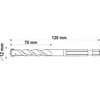 Grąžtas YATO grąžtai UNIWERSALNE HEX 12mm