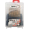Grąžtas YATO GRĄŽŲ RINKINYS METALUI HSS-TiN 19 vnt. 1-10 mm.