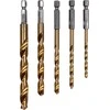 Grąžtas YATO Rinkinys grąžtų DO METALU HSS-TiN 5szt.HEX 4-10mm
