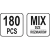 Toya Sa Poland YATO GUMINĖS ŽIEDELĖS 180 vnt. MIŠINYS