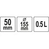 YATO KONTEINeris PLOKŠČIAM TINKO 0,5L