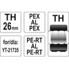 Toya Sa Poland Indėklas TH 26 mm presavimo replėms YT-21735 (YT-21746)