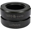 Toya Sa Poland Indėklas U 25 mm presavimo replėms YT-21735 (YT-21742)