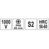 YATO IZOLIUOTAS ATSUKTUKAS PH0 x 60mm 2821