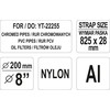 Yato Toya Sa Poland Juosta 825x28 mm YT-22255 raktui (YT-22256)