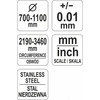 Yato Toya Sa Poland Juostinis matavimo įrankis | diametrui ir perimetrui | maks. 2190 / perimetras 3460 mm (YT-71702)