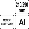 Toya Sa Poland YATO METAL ĮRANGA - KAMPAS 210mm