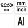 Yato Toya Sa Poland Kampainis reguliuojamas | aliuminis | 1270 mm x 560 mm (YT-70792)