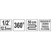 Toya Sa Poland Kampinis matuoklis su spaustuku | 12,5 mm (1/2") (YT-05933)