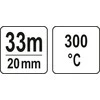 Yato Toya Sa Poland Izoliacinė Kapton juosta elektronikai | karščiui atspari | 20 mm x 33 m (YT-82542)