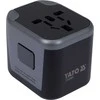 Toya Sa Poland Kelionininis adapteris | universalus | daugiau nei 150 šalių | su 2 X USB 5V / 2.4A Įkrovikliu (YT-81301)
