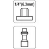 YATO SZYBKOZŁĄCZKA MĘSKA GWINT IŠORINIS 1/4" 2399