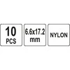 YATO NITY PLASTIKOWE 6.6x17.2mm /10vnt.