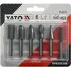 YATO metalo pjaustytuvai su kotu, FI 6 mm, 6 vnt. rinkinys.