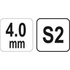 YATO KLUCZ TRZPIENIOWY IMBUS / HEX, Z RĘKOJEŚCIĄ 4,0mm