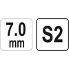 Yato Toya Sa Poland L tipo atsuktuvas HEX su rankena 7 mm (YT-05578)