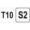 YATO TORX L-RAKTAS SU T10 RANKENA, SU ANGA