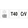 Toya Sa Poland L tipo raktas | ilgas tipas | T-Star (Torx) T40 (YT-05501)