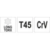 Toya Sa Poland L tipo raktas | ilgas tipas | T-Star (Torx) T45 (YT-05502)