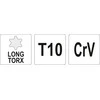 Toya Sa Poland L tipo raktas | ilgas tipas | T-Star (Torx) T10 (YT-05494)