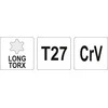 Toya Sa Poland L tipo raktas | ilgas tipas | T-Star (Torx) T27 (YT-05498)