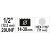 Grąžtas YATO KIAUŠIŲ PJŪKLŲ LAIKIKLIS FI14-30mm HEX