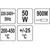 YATO lituoklis 50W TEMPERATŪROS REGULIAVIMAS 200-450C