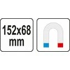Yato Toya Sa Poland Magnetinė lėkštelė | 2 magnetai | 152 x 68 x 16 mm (YT-08312)